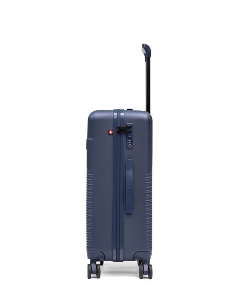 Set de 2 maletas grandes y cabina XS Wohlen azul oscuro - 75x47,5x29 cm