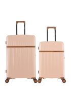 Set van 2 grootformaat koffers And Weekend Zermatt lichtroze - 76,5x49x29 cm