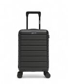 Set di 2 valigie da cabina XS Lugano nere - 60x42,5x26 cm