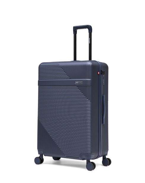 Set de 3 maletas grandes, cabina y cabina XS Wohlen azul oscuro - 75 x 47,5 x 29 cm