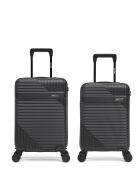 Set aus 2 Kabinen- und Kabinenkoffern XS Wohlen schwarz - 60x42,5x26 cm