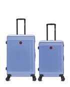 Set mit 2 großen Koffern und Weekend Gstaad blau — 75x49x29 cm