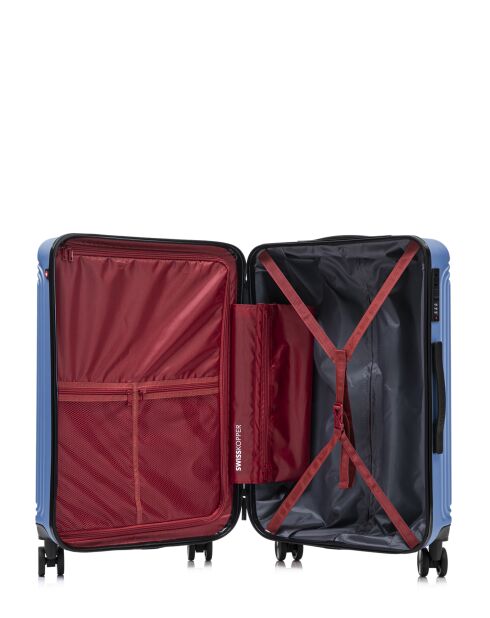 Set mit 2 großen Koffern und Weekend Gstaad blau — 75x49x29 cm