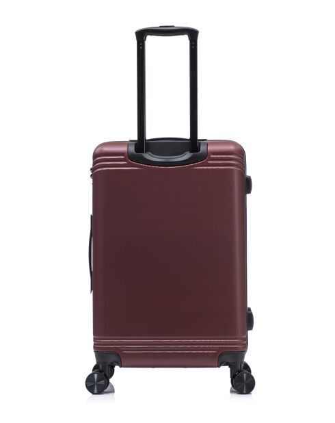 Set van 2 Burgundy Gstaad weekendkoffers en grote koffers - 75x49x29 cm