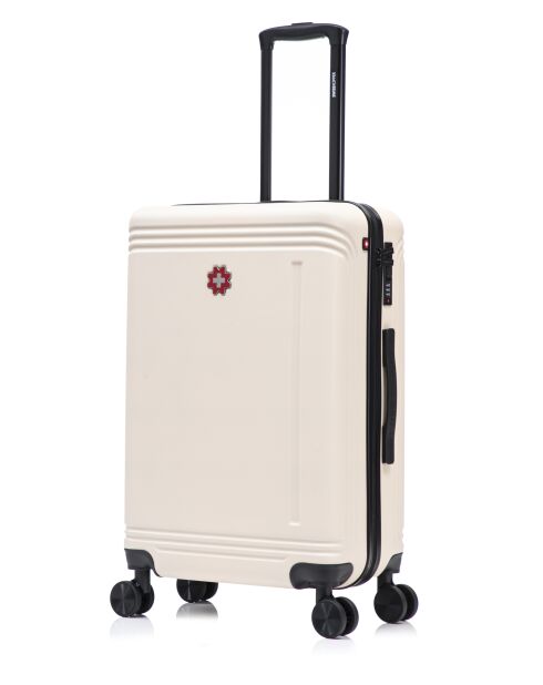 Lot De 2 Valises Weekend Et Cabine Gstaad beige - 66x43x26 cm