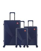 Set de 3 maletas grandes, Cabin y Cabin XS Fribourg azul oscuro - 75 x 47,5 x 29 cm