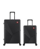 Set di 2 valigie grandi e cabina Black Fribourg - 75x47,5x29 cm
