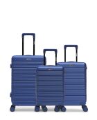 Set aus 3 Wochenendkoffern, Kabine und Kabine XS Lugano marine - 65x42,5x26 cm