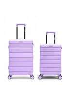 Set di 2 valigie Lugano Purple Weekend e Cabin - 65x42,5x26 cm