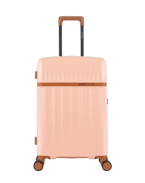 Set aus 2 Zermatter Wochenend- und Kabinenkoffern hellrosa - 67x42,5x26 cm