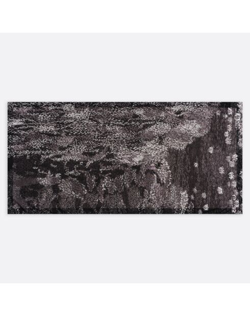Etole en coton Lili noire - 90x180 cm
