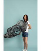 Stola Lili in cotone nera - 90x180 cm