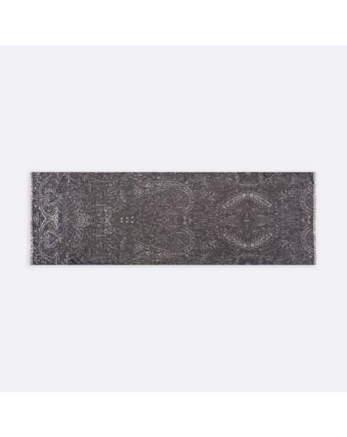 Etole en modal et soie Thesee Mini noire - 70x180 cm