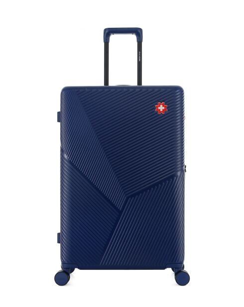 Set mit 3 großen Koffern, Weekend und Cabin XS Fribourg dunkelblau - 75x47,5x29 cm
