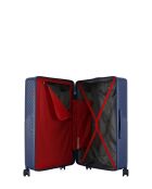 Set mit 3 großen Koffern, Weekend und Cabin XS Fribourg dunkelblau - 75x47,5x29 cm