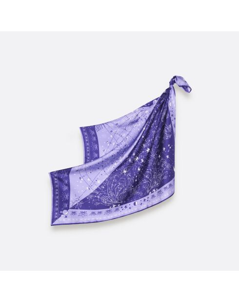 Carré en soie Zenith lilas 90 - 90x90 cm