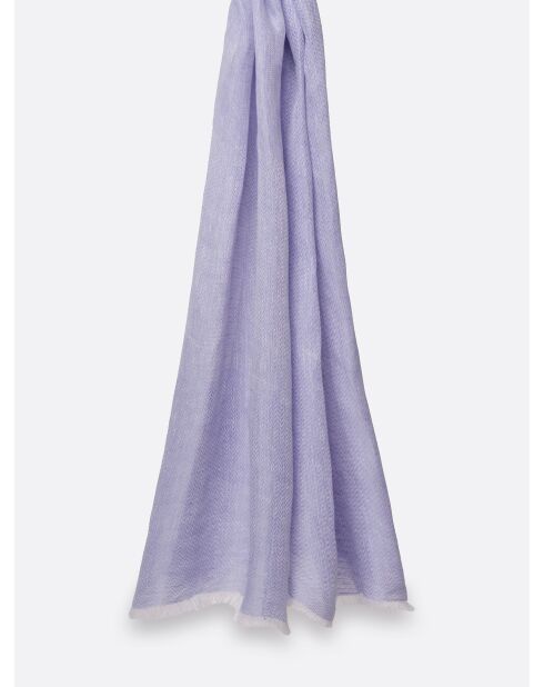 Etole en lin Uma lilas - 60x210 cm