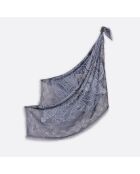 Quadrato Idaya in cotone blu scuro - 130x130 cm