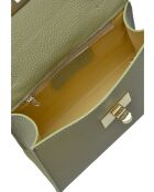 Dragon Diffusion pistachegroene leren draagtas - 12,5x19,5x7,5 cm