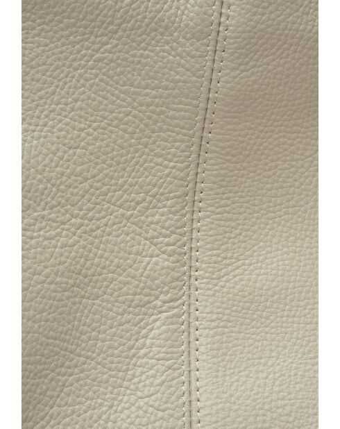 Borsa hobo TSBV 57 in pelle beige - 32x43x15 cm