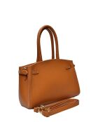 Bolso SBV 81 de piel coñac - 18,5x25x8 cm
