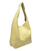 Borsa hobo TSBV 57 in pelle gialla - 32x43x15 cm
