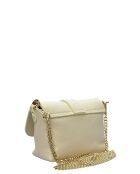 Bandolera SBV 77 de piel beige - 10,5x15x6,5 cm