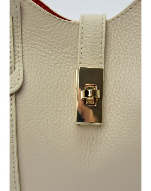 SBV 60 beige leren draagtas - 16x20x9 cm