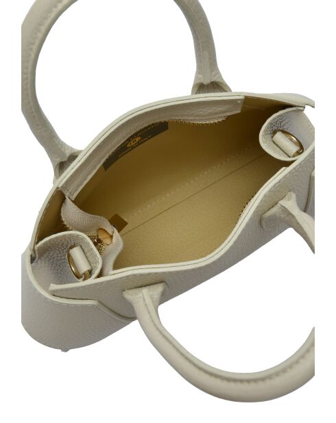 SBV 79 Tragetasche aus beigefarbenem Leder - 16x22,5x5,5 cm