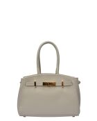SBV 81 beige leren draagtas - 18,5x25x8 cm