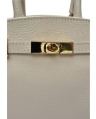 SBV 81 beige leren draagtas - 18,5x25x8 cm