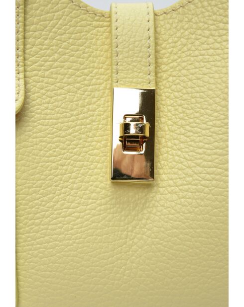 Bolso SBV 60 de piel amarilla - 16x20x9 cm