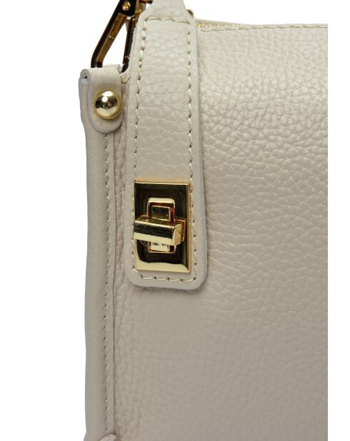 Ree Projects beigefarbene Lederhandtasche - 12x19x9 cm