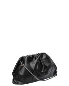2226 zwarte leren schoudertas - 17x32x7 cm