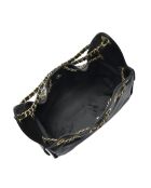 SBV 80 zwarte leren schoudertas - 20x26x11 cm