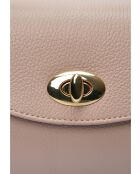 TSBV 55 Tragetasche aus puderfarbenem Leder - 15x30x9 cm