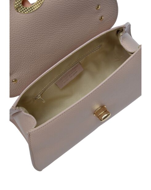 TSBV 55 Tragetasche aus puderfarbenem Leder - 15x30x9 cm