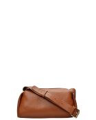 Demellier Schultertasche aus cognacfarbenem Leder - 16,5 x 28 x 10 cm