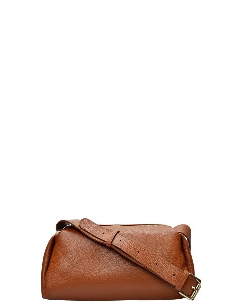 Borsa a tracolla Demellier in pelle cognac - 16,5x28x10 cm