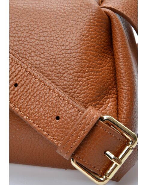 Borsa a tracolla Demellier in pelle cognac - 16,5x28x10 cm