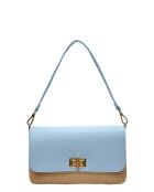 Rive Claire Celeste leren schoudertas - 15x25x5,5 cm