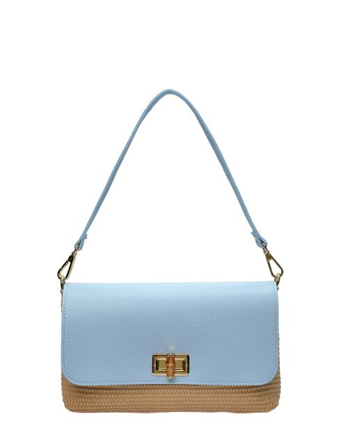 Rive Claire Celeste Schultertasche aus Leder - 15x25x5,5 cm