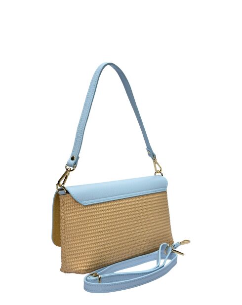 Rive Claire Celeste Schultertasche aus Leder - 15x25x5,5 cm