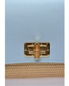 Rive Claire Celeste leren schoudertas - 15x25x5,5 cm