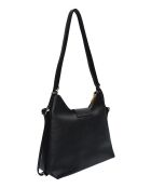 Bolso/mochila TSBV 50 de piel negra - 23,5x36x11 cm