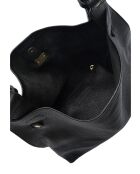 SBV 76 Hobo-Tasche aus schwarzem Leder - 28x38,5x7,5 cm