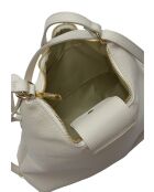 Sac bandoulière/sac à dos en cuir TSBV 50 beige - 23.5x36x11 cm