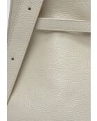 SBV 76 Hobo-Tasche aus beigefarbenem Leder - 28x38,5x7,5 cm