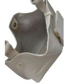 SBV 76 Hobo-Tasche aus beigefarbenem Leder - 28x38,5x7,5 cm