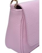 TSBV 49 rosa Schultertasche aus Leder - 11x26x6 cm